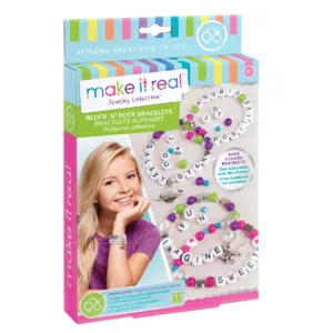 Set de bratari cu litere Make it Real