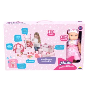 Set de calatorie cu papusa Maia