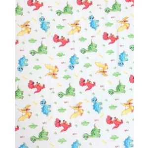 Set de cearsaf + paturica dubla de vara dinozauri
