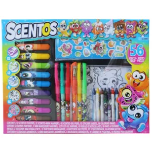 Set de colorat parfumat Scentos Activity 56 piese