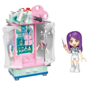Set de constructie Garderoba cu figurina Qman Kind Doctor