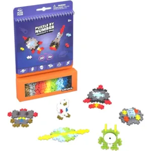 Set de constructie Plus Plus cu sabloane Space 125 piese