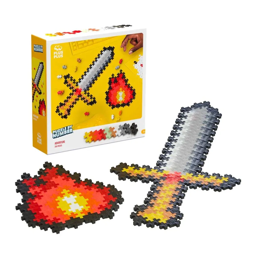 Set de constructie Puzzle pe numere Aventura Plus Plus Constructor 250 piese