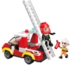 Set de constructie Qman Camion de Pompieri cu Scara 101 piese
