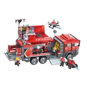 Set de constructie Qman Masina de Pompieri 1431 piese