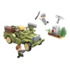 Set de constructie Qman Military Jeep Atack 264 piese