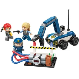 Set de constructie Qman Mine City Echipa de Pirotehnisti 107 piese