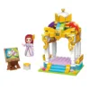 Set de constructie Qman Princess Leah Arcada Colorata 113 piese
