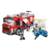 Set de constructie Qman Statie de Pompieri 275 piese