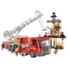 Set de constructie Qman Statie de Pompieri 686 piese
