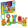 Set de constructie incepatori Mega Bloks Move N Groove Caterpillar 30 piese