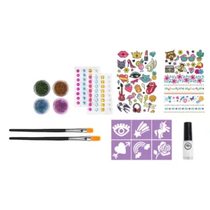 Set de creatie tatuaje Grafix Glitter Tatoo