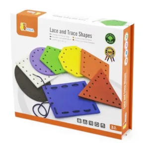 Set de cusut forme geometrice din lemn