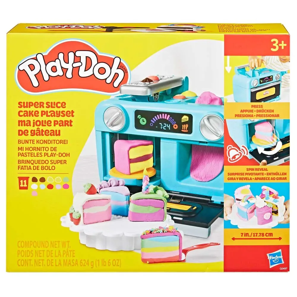 Set de decorare tort Hasbro Play-Doh cu 11 cutii plastilina