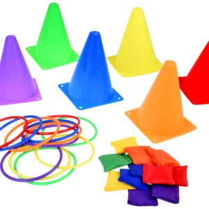 Set de dexteritate si miscare pentru copii cu conuri