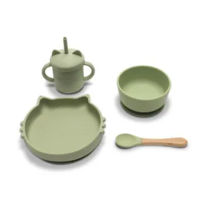 Set de hranire din silicon natural