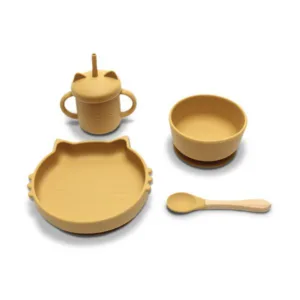 Set de hranire din silicon natural