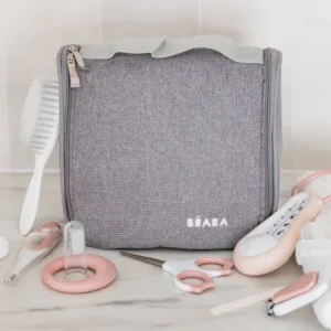 Set de ingrijire Beaba Old Pink cu 10 piese