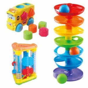 Set de joaca 3 in 1 pentru bebeusi Play Go Physical Challenge