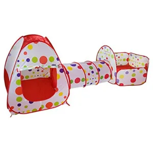 Set de joaca Cort cu tunel pentru copii King Sport