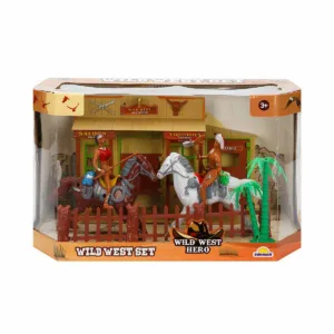 Set de joaca Cowboy cu 2 figurine