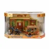 Set de joaca Cowboy cu trasura si 4 figurine