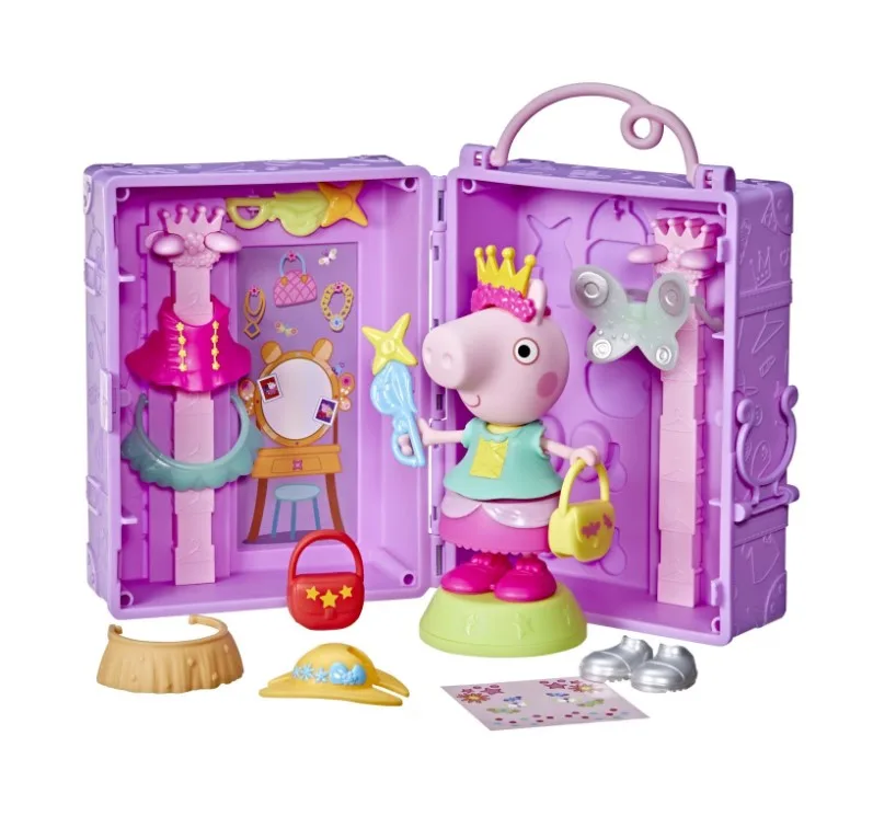 Set de joaca Garderoba lui Peppa Pig si figurina Hasbro 18 piese
