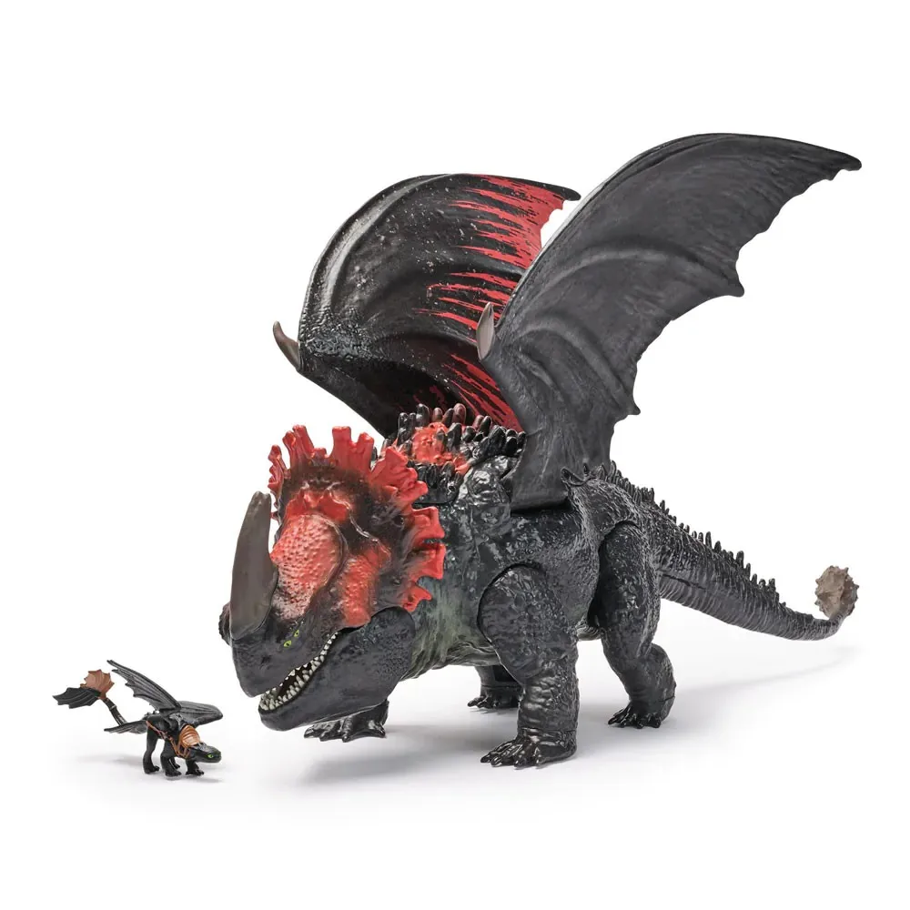 Set de joaca How to Train your Dragon Dragonul Mortii Rosii cu un mic Toothless