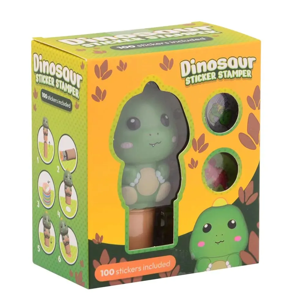 Set de joaca John Toys Stampila cu autocolante Dinozaur 100 stickere