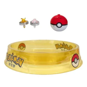 Set de joaca Pokemon Battle Spinner cu doua figurine si Arena