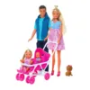 Set de joaca Steffi Love cu bebelusi Family Welcome Surprise