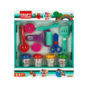Set de joaca cu 10 piese de design cu plastilina