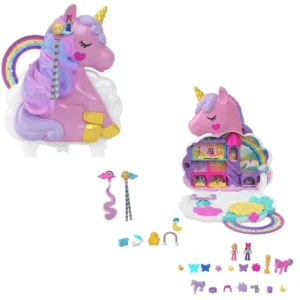 Set de joaca cu 2 mini papusi si accesorii