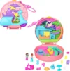 Set de joaca cu 2 papusi si 12 accesorii Polly Pocket