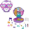 Set de joaca cu 2 papusi si 12 accesorii Polly Pocket