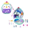 Set de joaca cu 2 papusi si 13 accesorii Polly Pocket