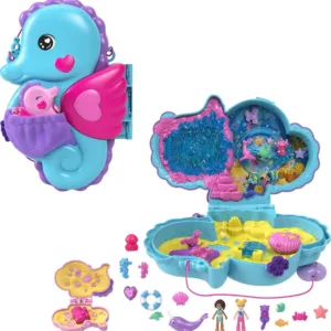 Set de joaca cu 2 papusi si accesorii in gentuta