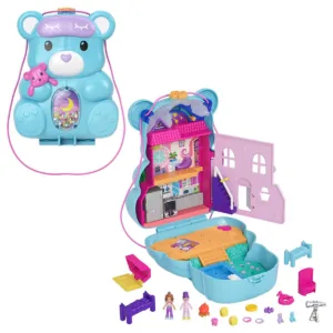 Set de joaca cu 2 papusi si accesorii in gentuta
