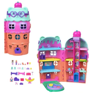 Set de joaca cu doua papusi Polly Pocket