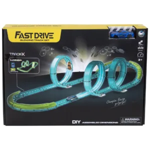 Set de joaca cu masinuta si pista luminoasa