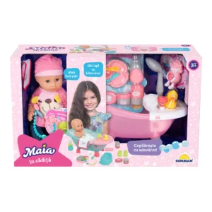 Set de joaca cu papusa Maia in cadita