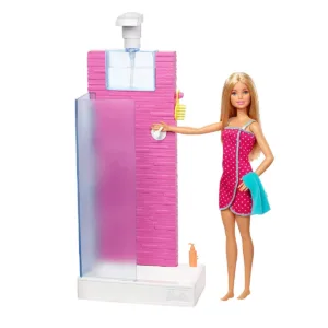 Set de joaca cu papusa si mobila Barbie