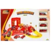 Set de joaca cu statie de pompieri si 4 vehicule