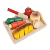 Set de joaca de lemn legume de taiat cu scai Eicchorn