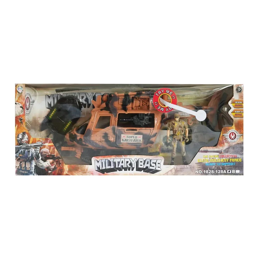 Set de joaca elicopter militar cu barca de salvare Ocie
