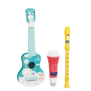 Set de joaca instrumente muzicale Chitara Fluier si Microfon