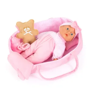 Set de joaca landou cu papusa cu corp moale Bayer 28 cm