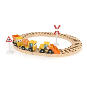 Set de joaca masini de constructie si cale ferata