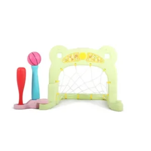 Set de joaca pentru copii Nichiduta Garden Sunny Days Green 2 in 1 cu poarta de fotbal