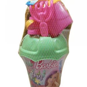 Set de joaca pentru nisip cu galetusa mare si accesorii Barbie Verde